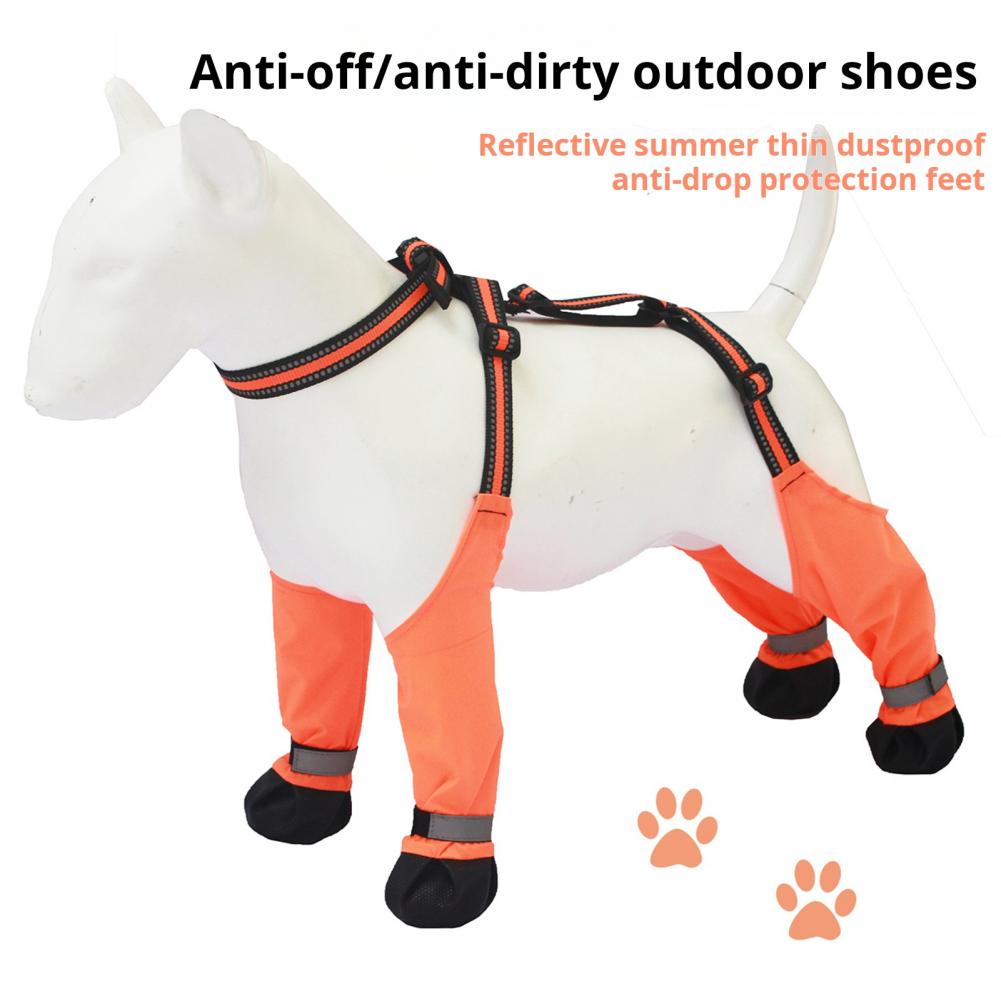 Dog Booties Paw Protector - Sepatu Pelindung Kaki Anjing Anti-Selip, Tahan