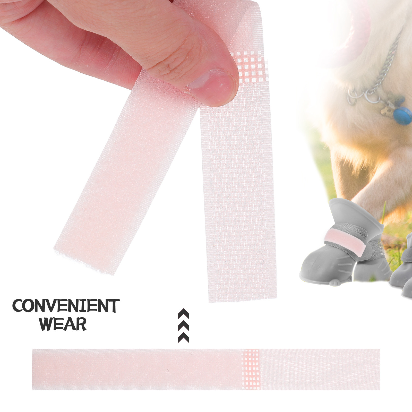 10Pcs Penutup Kaki Hewan Pelih - Dog Booties Paw Protector ulasan dan harga