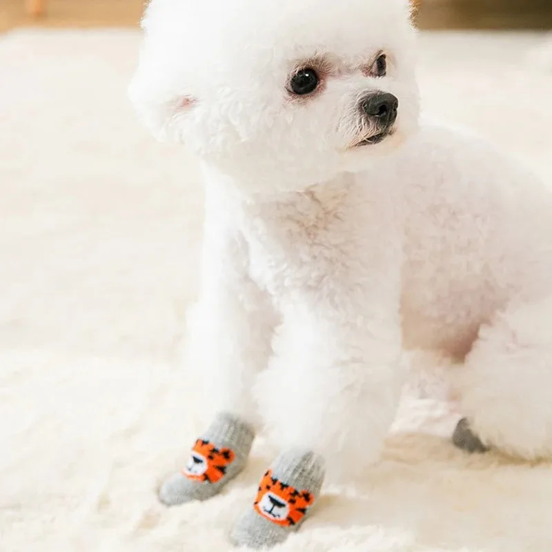4PCS Kaus Kaki Anjing Pelihara - Dog Booties Paw Protector ulasan dan harga