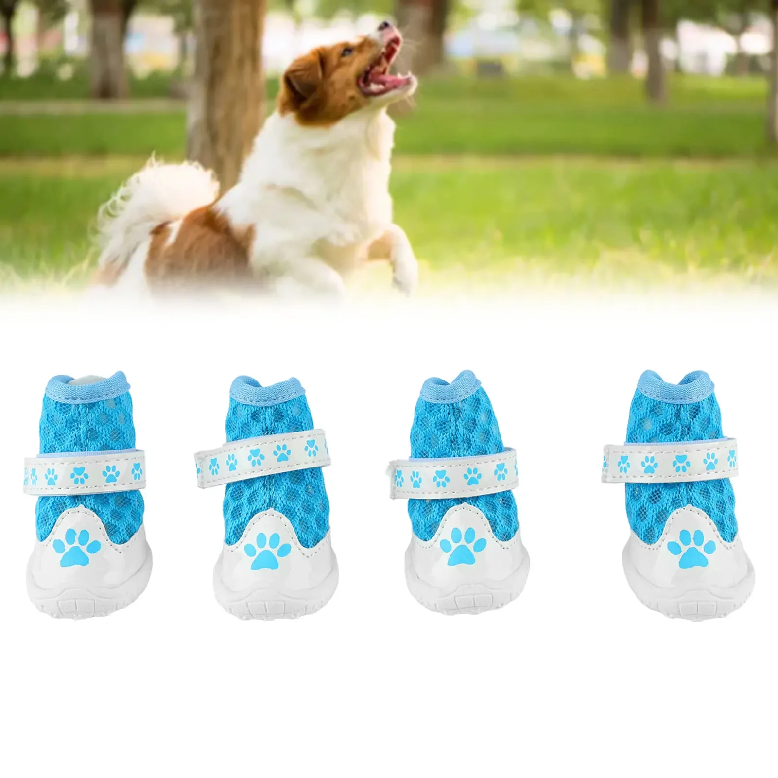 4 buah sepatu bot anjing musim - Dog Booties Paw Protector ulasan dan harga