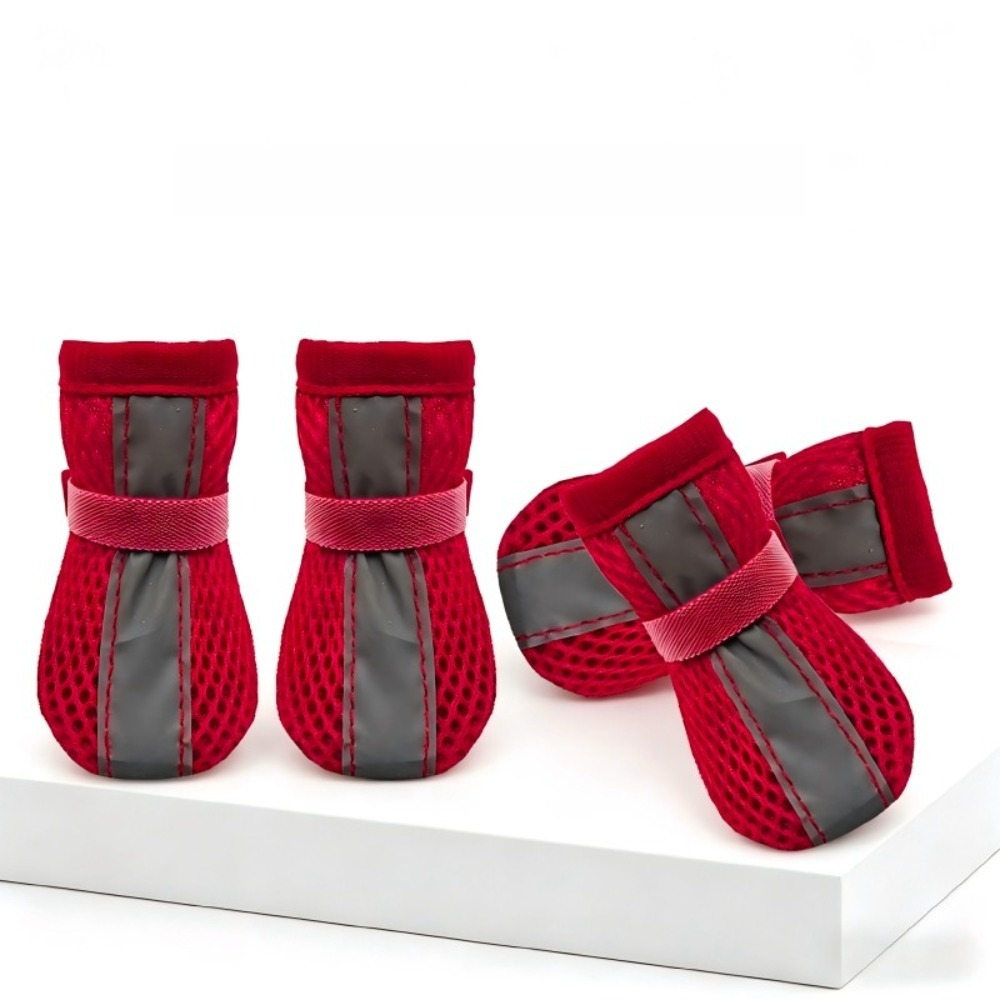 4PCS/SET Sepatu Anjing Anti-Se - Dog Booties Paw Protector ulasan dan harga